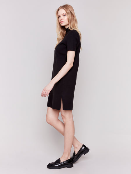 CHARLIE B C3182 GUTSY KNIT DRESS- 2 COLOURS