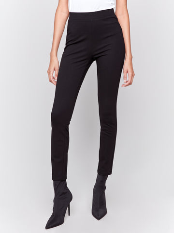 CHARLIE B C5356R PULL ON PDR PANT SLIT DETAIL