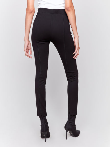 CHARLIE B C5356R PULL ON PDR PANT SLIT DETAIL