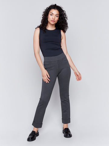 CHARLIE B C5526 GUTSY PDR CUFFED PANT- 2 COLOURS