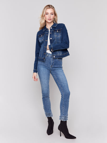 CHARLIE B C6302S STRETCH DENIM JACKET