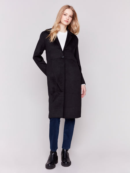 CHARLIE B C6349 DOUBLE FACE WOOL COAT- 4 COLOURS