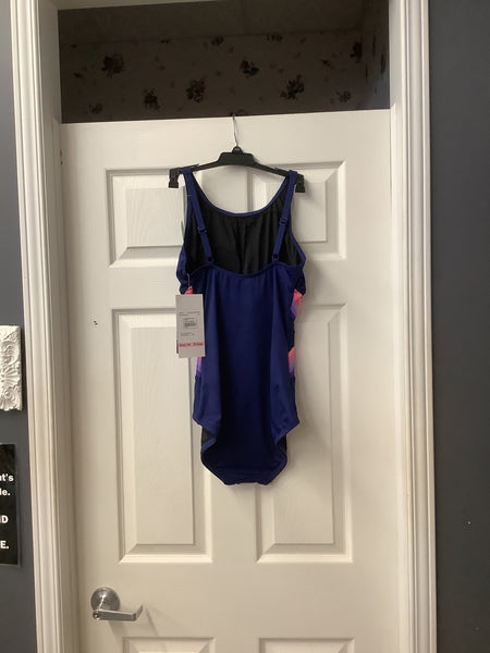 GABAR G8N215 HIGH NECK ONE-PIECE 2 COLOURS Navy/Pink is in D Cup