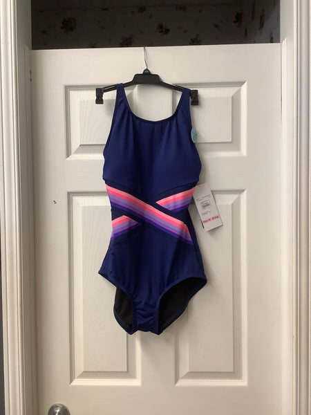 GABAR G8N215 HIGH NECK ONE-PIECE 2 COLOURS Navy/Pink is in D Cup