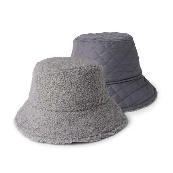 BRITT'S KNITS BKAS APRES -SKI REVERSIBLE SHERPA BUCKET HAT 3 COLOURS