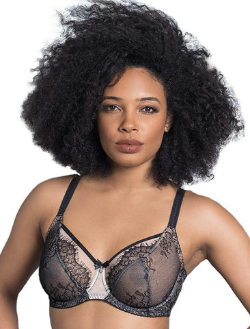 Fit Fully Yours Serena Lace Underwire Bra, Forest Green