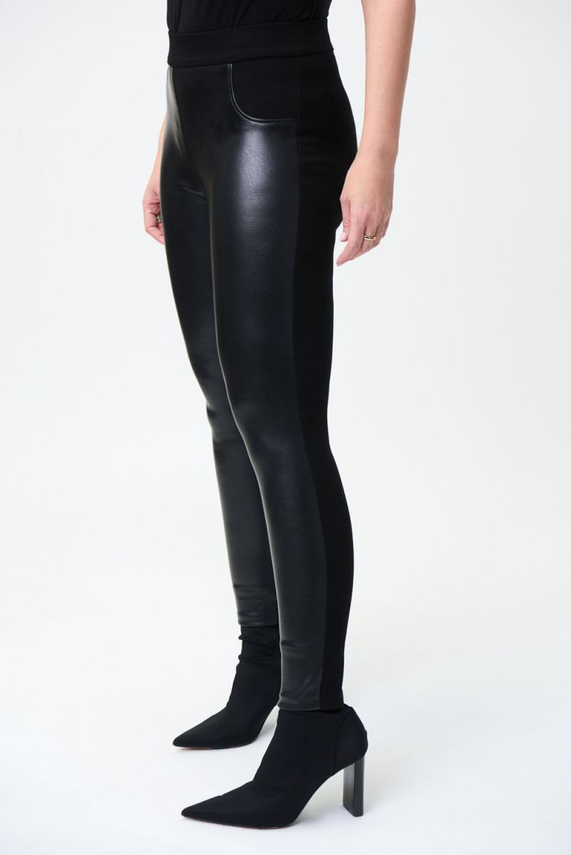 Joseph Ribkoff 224192 Faux Leather Pants