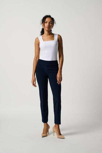 Joseph Ribkoff 143105 Pull On Pant With Slit in Back in Black or Navy